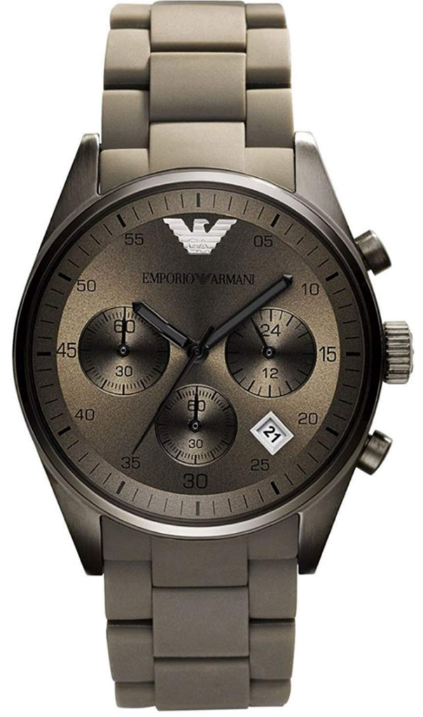  Shop Authentic Emporio Armani Sportivo Chronograph Brown Dial Brown Steel Strap Watch For Men - AR5950 - Luxxuri