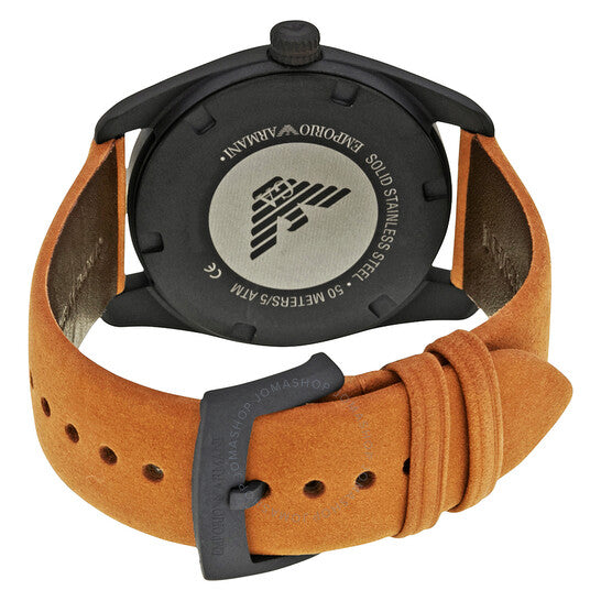  Shop Authentic Emporio Armani Sportivo Analog Brown Dial Brown Leather Strap Watch For Men - AR6080 - Luxxuri