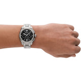  Shop Authentic Emporio Armani Federico Chronograph Black Dial Silver Steel Strap Watch For Men - AR11560 - Luxxuri