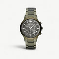  Shop Authentic Emporio Armani Renato Chronograph Quartz Grey Dial Green Steel Strap  Watch For Men - AR11117 - Luxxuri