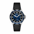  Shop Authentic Emporio Armani Diver Three-Hand Quartz Blue Dial Blue Leather Strap Watch For Men - AR11516 - Luxxuri