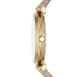  Shop Authentic Emporio Armani Gianni T Bar Crystals Silver Dial Brown Leather Strap Watch For Women - AR11518 - Luxxuri