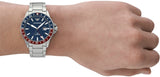  Shop Authentic Emporio Armani Sea Explorer GMT Blue Dial Silver Steel Strap Watch For Men - AR11590 - Luxxuri