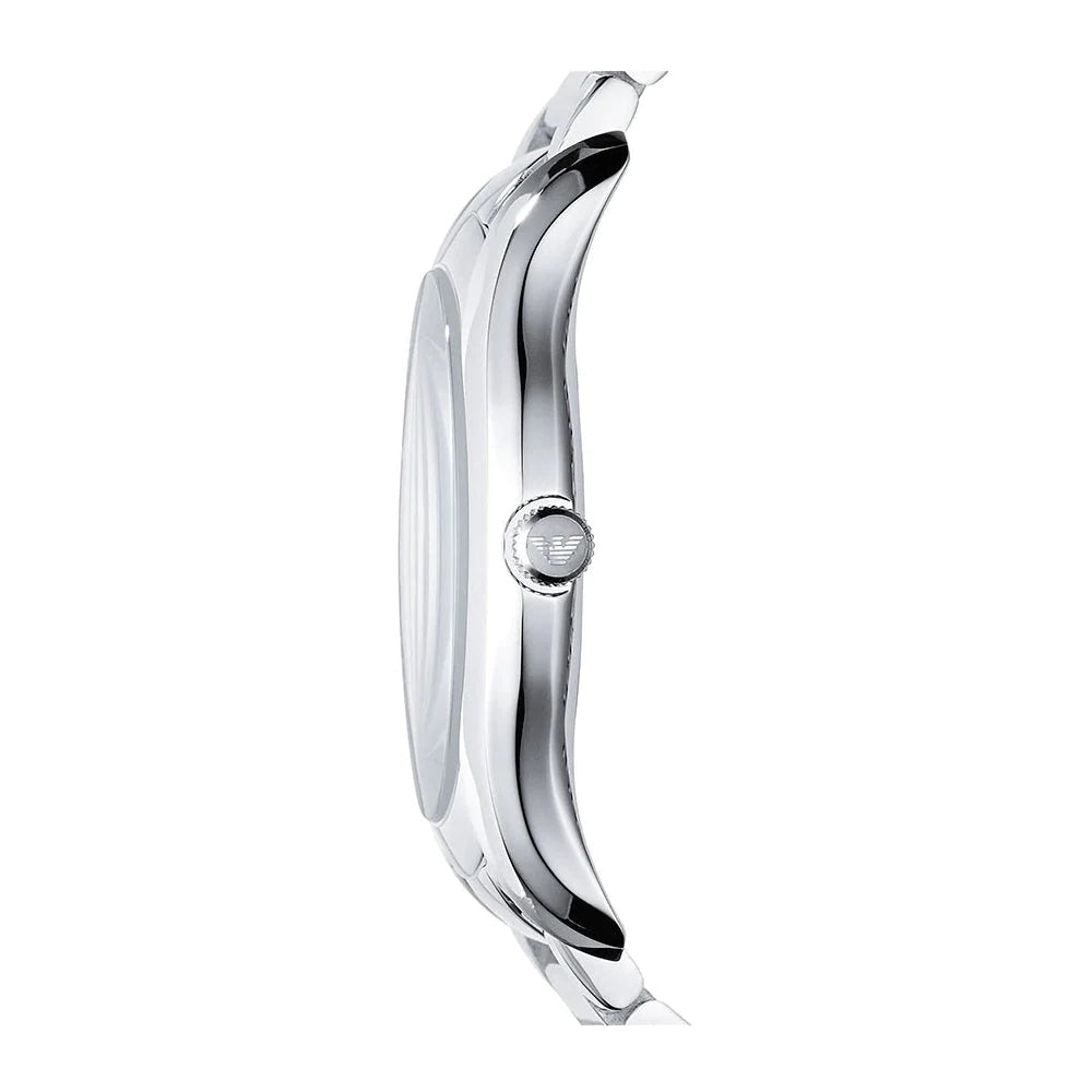  Shop Authentic Emporio Armani Valente Quartz Black Dial Silver Steel Strap Watch For Men - AR11086 - Luxxuri