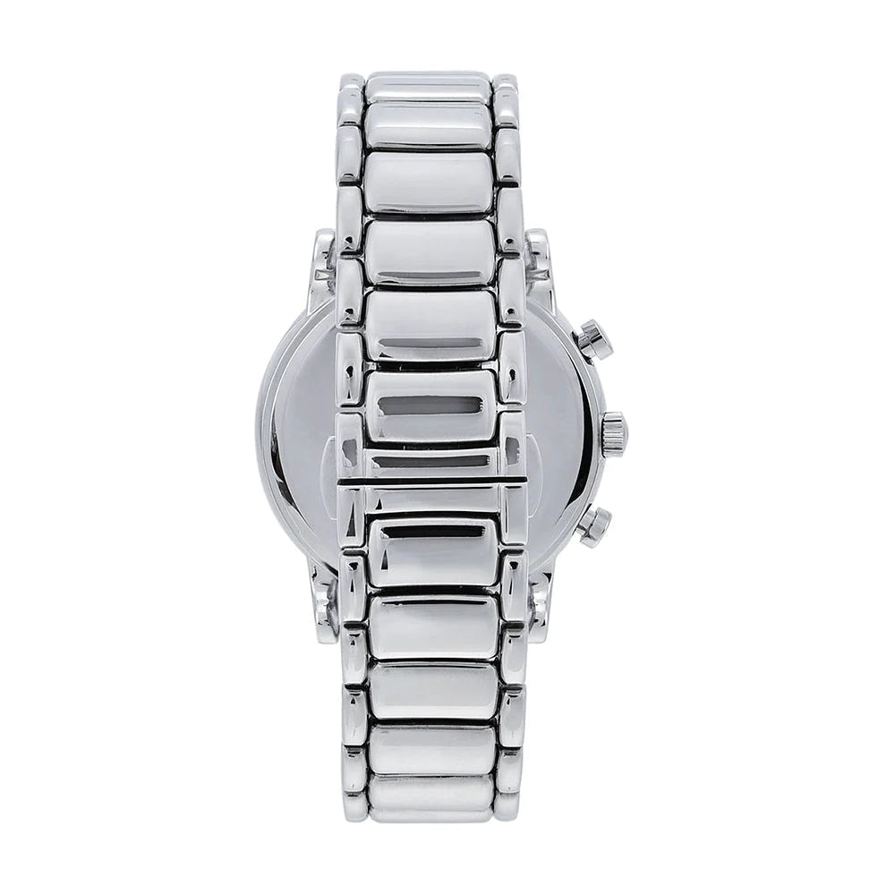  Shop Authentic Emporio Armani Luigi Chronograph Blue Dial Silver Steel Strap Watch For Men - AR11132 - Luxxuri