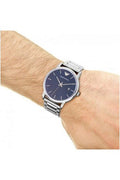  Shop Authentic Emporio Armani Luigi Blue Dial Silver Steel Strap Watch For Men - AR11089 - Luxxuri
