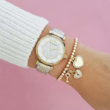  Shop Authentic Emporio Armani Gianni T Bar White Dial Two Tone Steel Strap Watch For Women - AR8031 - Luxxuri