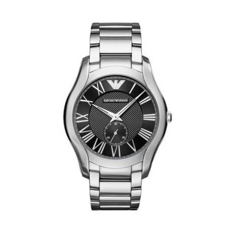  Shop Authentic Emporio Armani Valente Quartz Black Dial Silver Steel Strap Watch For Men - AR11086 - Luxxuri