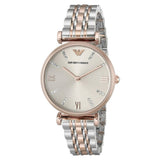  Shop Authentic Emporio Armani Gianni T Bar Grey Dial Two Tone Steel Strap Watch For Women - AR1840 - Luxxuri