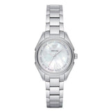  Shop Authentic Emporio Armani Valeria Quartz Mother of Pearl Dial Silver Steel Strap Watch For Women - AR11030 - Luxxuri