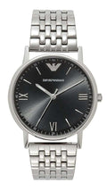  Shop Authentic Emporio Armani Kappa Black Dial Silver Steel Strap Watch For Men - AR11152 - Luxxuri