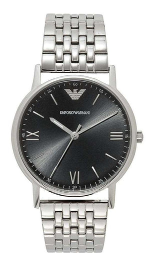  Shop Authentic Emporio Armani Kappa Black Dial Silver Steel Strap Watch For Men - AR11152 - Luxxuri