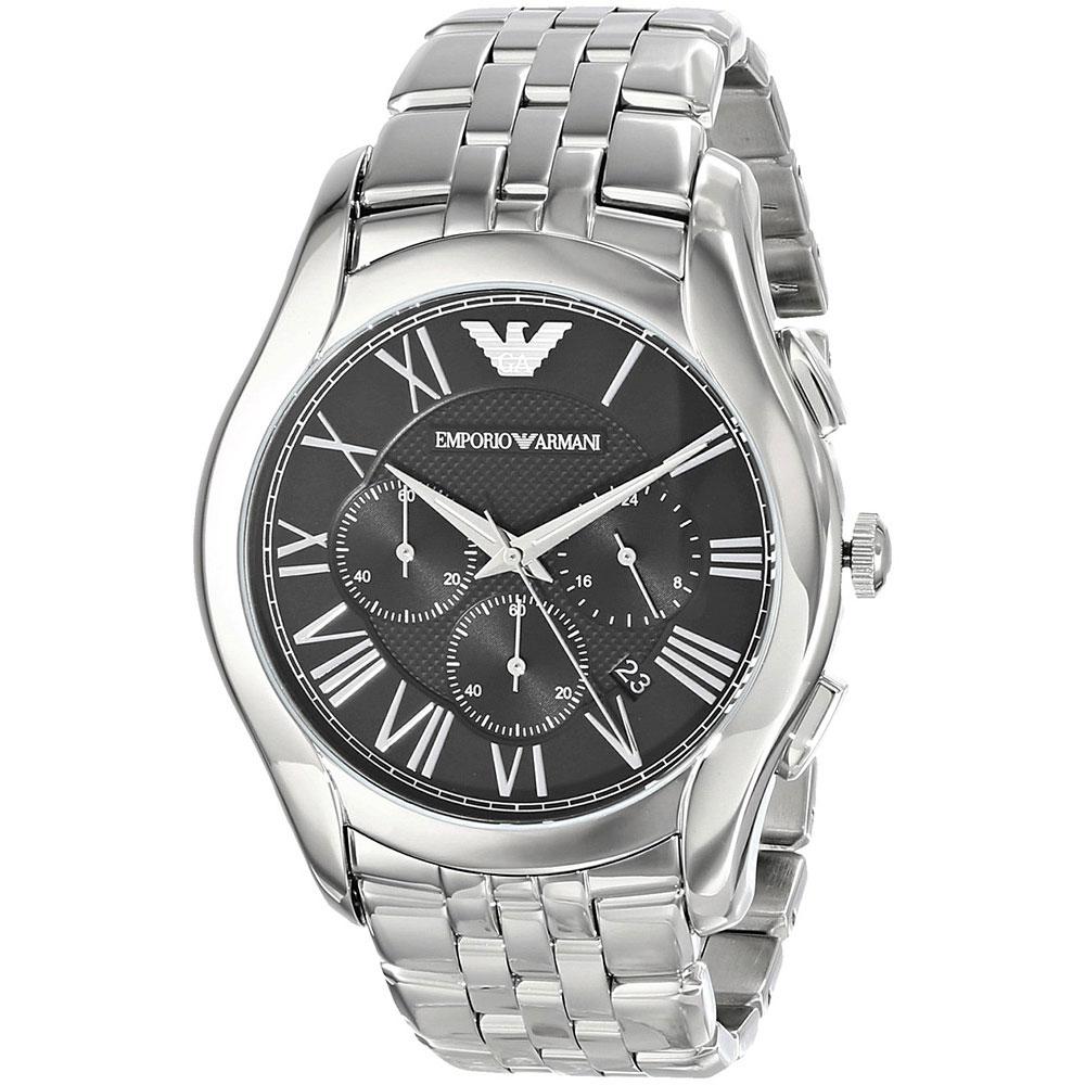  Shop Authentic Emporio Armani Classic Chronograph Black Dial Silver Steel Strap Watch For Men - AR1786 - Luxxuri