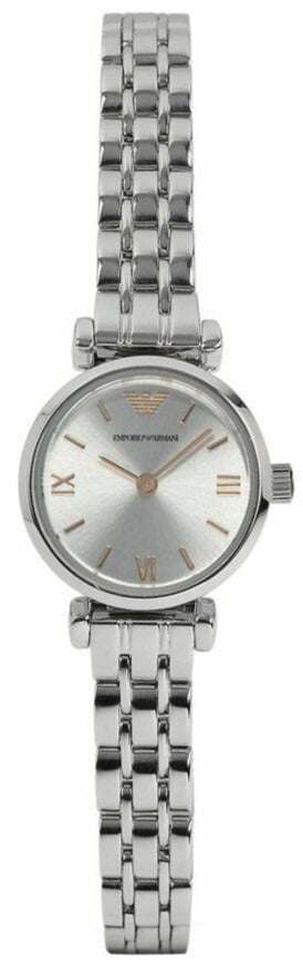  Shop Authentic Emporio Armani Gianni T Bar Quartz Silver Dial Silver Steel Strap Watch For Women - AR1935 - Luxxuri