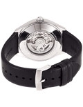 Shop Authentic Emporio Armani Meccanico White Skeleton Dial Black Leather Strap Watch For Men - AR60003 - Luxxuri