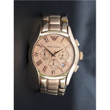  Shop Authentic Emporio Armani Valente Chronograph Rose Gold Dial Rose Gold Steel Strap Watch For Men - AR0365 - Luxxuri