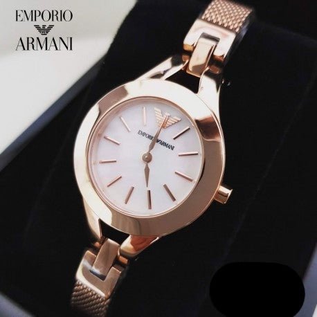  Shop Authentic Emporio Armani Chiara Analog White Dial Rose Gold Steel Strap Watch For Women - AR7329 - Luxxuri
