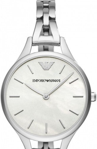  Shop Authentic Emporio Armani Aurora Mother Of Pearl White Dial Silver Steel Strap Watch For Women - AR11054 - Luxxuri