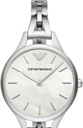  Shop Authentic Emporio Armani Aurora Mother Of Pearl White Dial Silver Steel Strap Watch For Women - AR11054 - Luxxuri