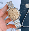  Shop Authentic Emporio Armani Aviator Chronograph Beige Dial Silver Steel Strap Watch For Men - AR11239 - Luxxuri