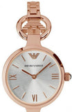  Shop Authentic Emporio Armani Retro Quartz Silver Dial Rose Gold Steel Strap Watch For Women - AR1776 - Luxxuri