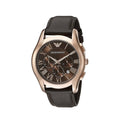  Shop Authentic Emporio Armani Chronograph Brown Dial Brown Leather Strap Watch For Men - AR1701 - Luxxuri