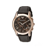  Shop Authentic Emporio Armani Chronograph Brown Dial Brown Leather Strap Watch For Men - AR1701 - Luxxuri