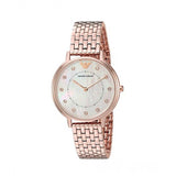  Shop Authentic Emporio Armani Kappa Analog Mother of Pearl Dial Rose Gold Steel Strap Watch For Women - AR11006 - Luxxuri