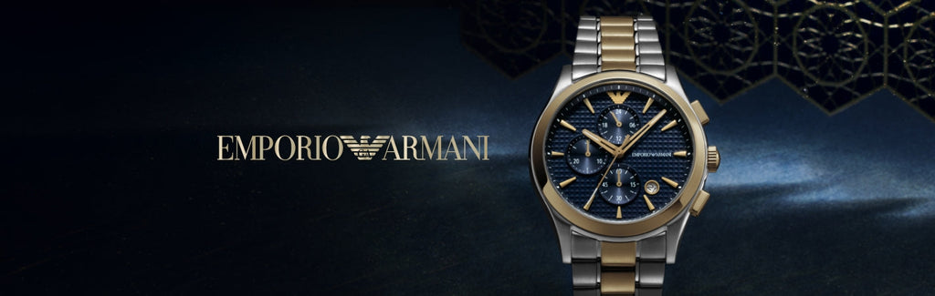  Shop Authentic Emporio Armani Paolo Chronograph Blue Dial Two Tone Steel Strap Watch For Men - AR11579 - Luxxuri