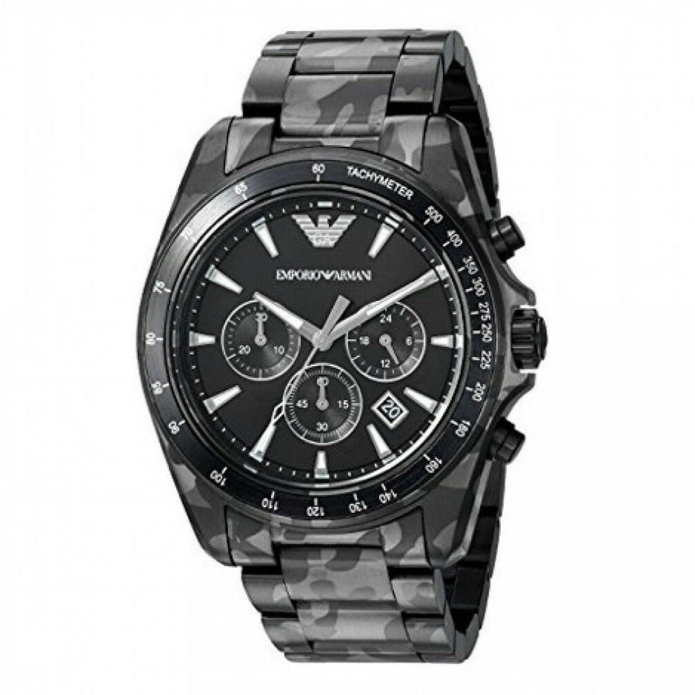  Shop Authentic Emporio Armani Sportivo Quartz Black Dial Black Steel Strap Watch For Men - AR11027 - Luxxuri