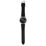 Shop Authentic Emporio Armani Kappa Analog Quartz Black Dial Black Leather Strap Watch For Men - AR11013 - Luxxuri