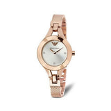  Shop Authentic Emporio Armani Chiara Silver Dial Rose Gold Steel Strap Watch For Women - AR7362 - Luxxuri