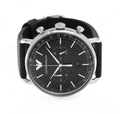  Shop Authentic Emporio Armani Aviator Chronograph Black Dial Black Leather Strap Watch For Men - AR11143 - Luxxuri