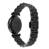  Shop Authentic Emporio Armani Gianni T-Bar Quartz Black Mother of Pearl Dial Black Steel Strap Watch For Women - AR11268 - Luxxuri