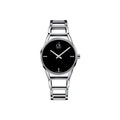  Shop Authentic Calvin Klein Stately Black Dial Silver Steel Strap Watch for Women - K3G2312S - Luxxuri