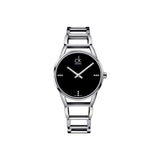  Shop Authentic Calvin Klein Stately Black Dial Silver Steel Strap Watch for Women - K3G2312S - Luxxuri