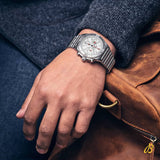  Shop Authentic Breitling Chronomat B01 42 Six Nations England White Dial Silver Steel Strap Watch for Men - AB0134A71A1A1 - Luxxuri