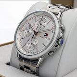  Shop Authentic Tommy Hilfiger Carly White Dial Silver Stainless Steel Strap Watch for Women - 1781787 - Luxxuri