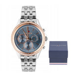  Shop Authentic Tommy Hilfiger Ari Diamonds Blue Dial Silver Steel Strap Watch for Women - 1781976 - Luxxuri