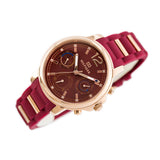  Shop Authentic Tommy Hilfiger Claudia Red Dial Two Tone Steel Strap Watch for Women - 1781744 - Luxxuri