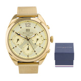  Shop Authentic Tommy Hilfiger Mia Gold Dial Gold Mesh Bracelet Watch for Women - 1781488 - Luxxuri