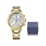  Shop Authentic Tommy Hilfiger Claudia White Dial Gold Steel Strap Watch for Women - 1781742 - Luxxuri
