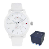  Shop Authentic Tommy Hilfiger Denim Analog White Dial White Rubber Strap Watch for Men - 1791481 - Luxxuri