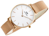  Shop Authentic Daniel Wellington Classic Petite Melrose White Dial Rose Gold Mesh Bracelet Watch For Women - DW00100163 - Luxxuri