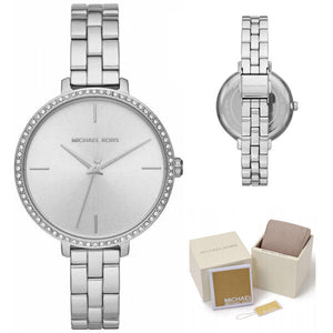  Shop Authentic Michael Kors Charley Quartz Silver Dial Silver Steel Strap Watch for Women - MK4398 - Luxxuri