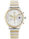  Shop Authentic Tommy Hilfiger Blake Silver Dial Two Tone Steel Strap Watch for Women - 1781908 - Luxxuri
