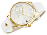  Shop Authentic Tommy Hilfiger Brooklyn Quartz White Dial White Leather Strap Watch for Women - 1782018 - Luxxuri
