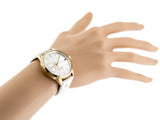  Shop Authentic Tommy Hilfiger Brooklyn Quartz White Dial White Leather Strap Watch for Women - 1782018 - Luxxuri