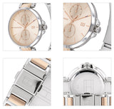 Shop Authentic Tommy Hilfiger Angela Chronograph Pink Dial Two Tone Steel Strap Watch for Women - 1782127 - Luxxuri