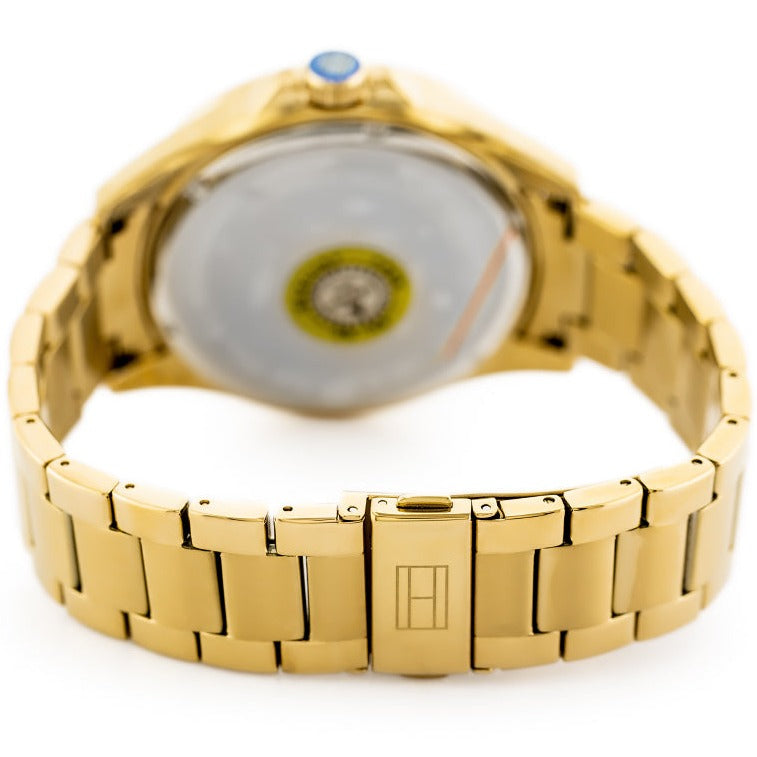  Shop Authentic Tommy Hilfiger Sport White Dial Gold Steel Strap Watch for Men - 1791365 - Luxxuri